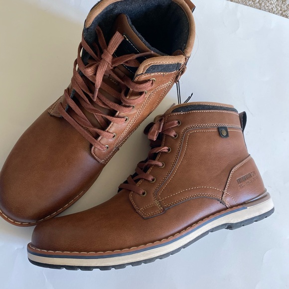 Bullboxer Side Zip Laceup Boots Sz 
